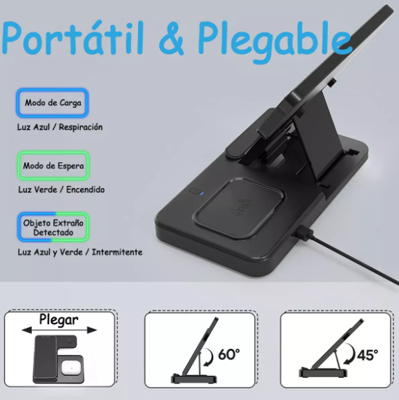 Cargador Inalámbrico IPhone/applewatch/airpods