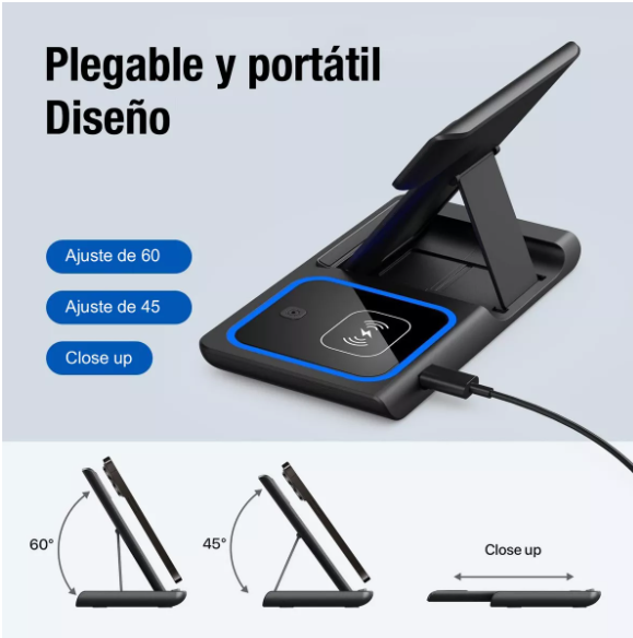 Cargador Inalámbrico IPhone/applewatch/airpods