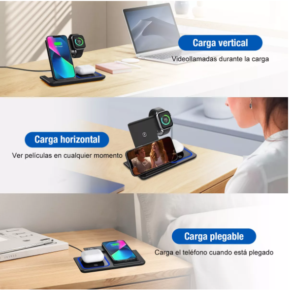 Cargador Inalámbrico IPhone/applewatch/airpods