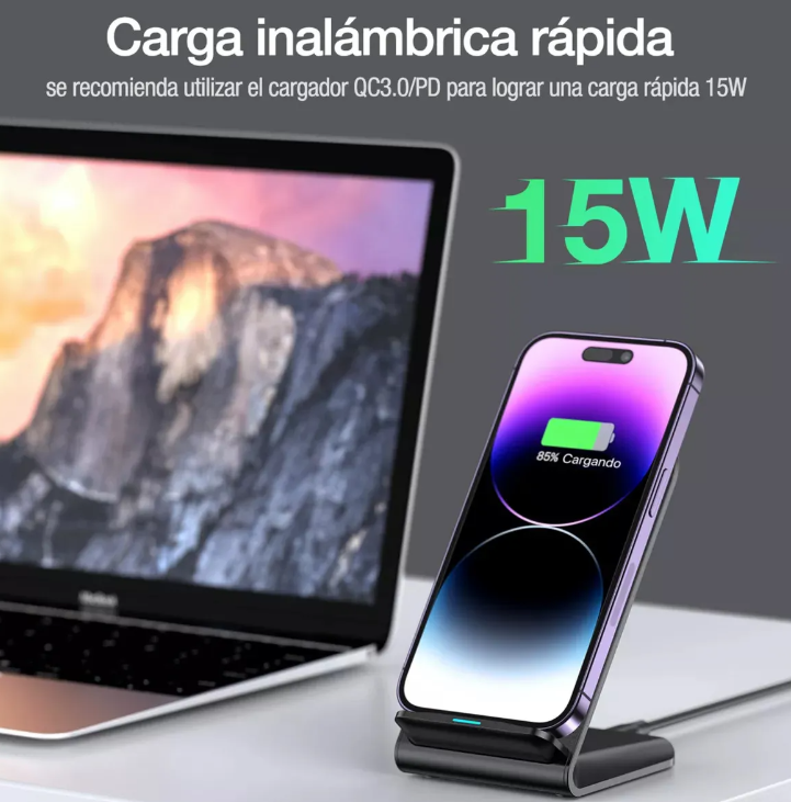 Cargador Inalámbrico carga rápida